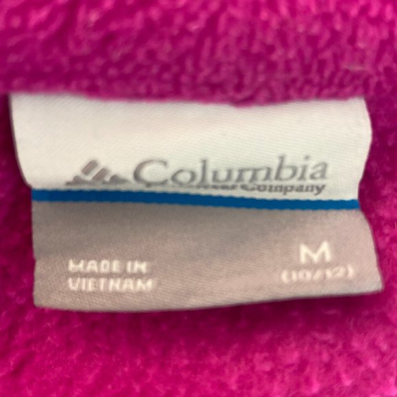 5/$25 Girls Pink Columbia Jacket Size M (10-12) - Picture 3 of 3